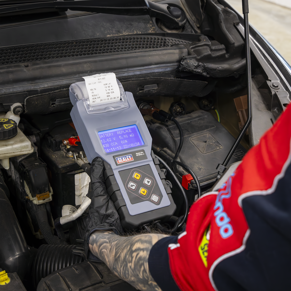 Digital Battery & Alternator/Starter Tester with Printer 12V