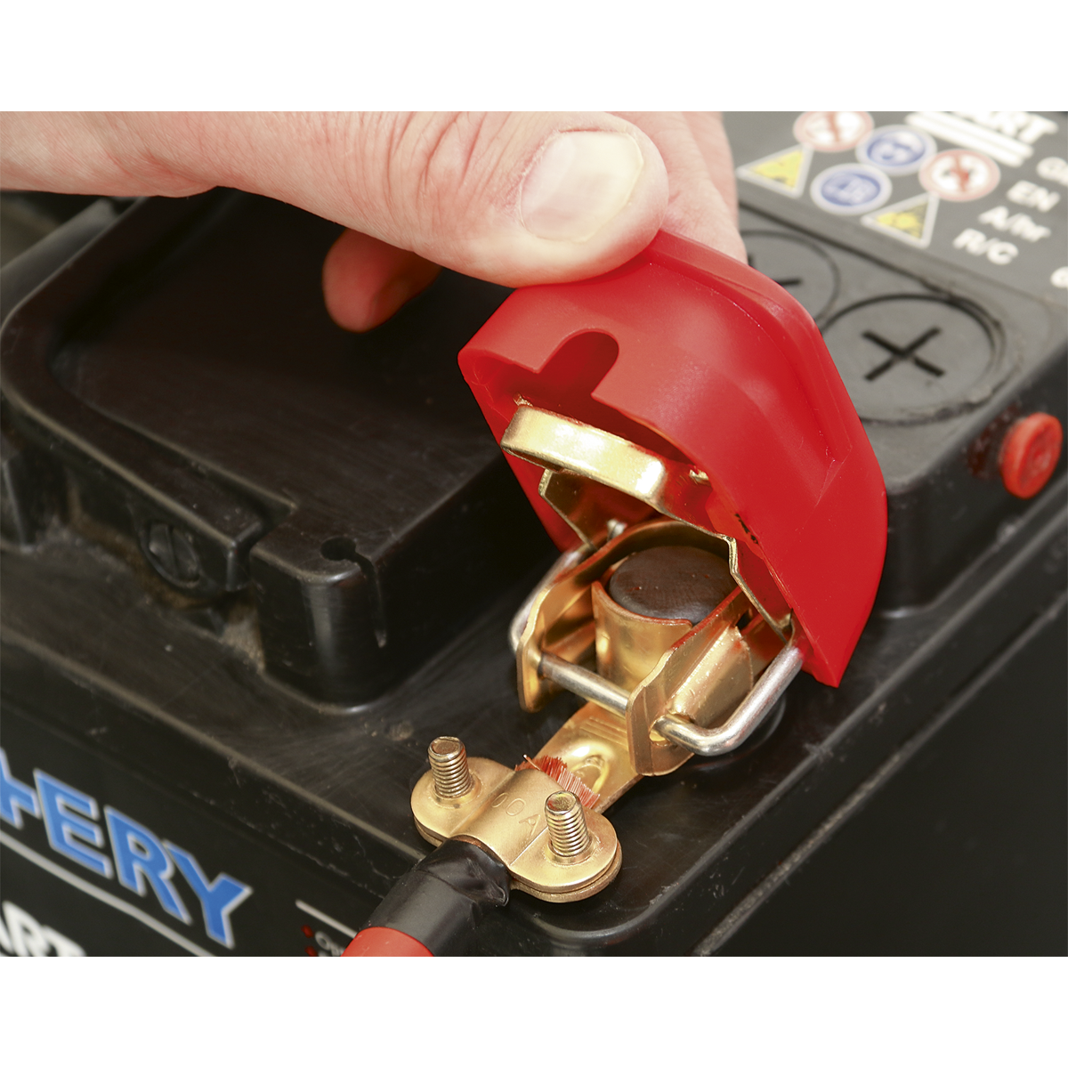 Quick Release Positive-Negative Battery Clamps - Pair