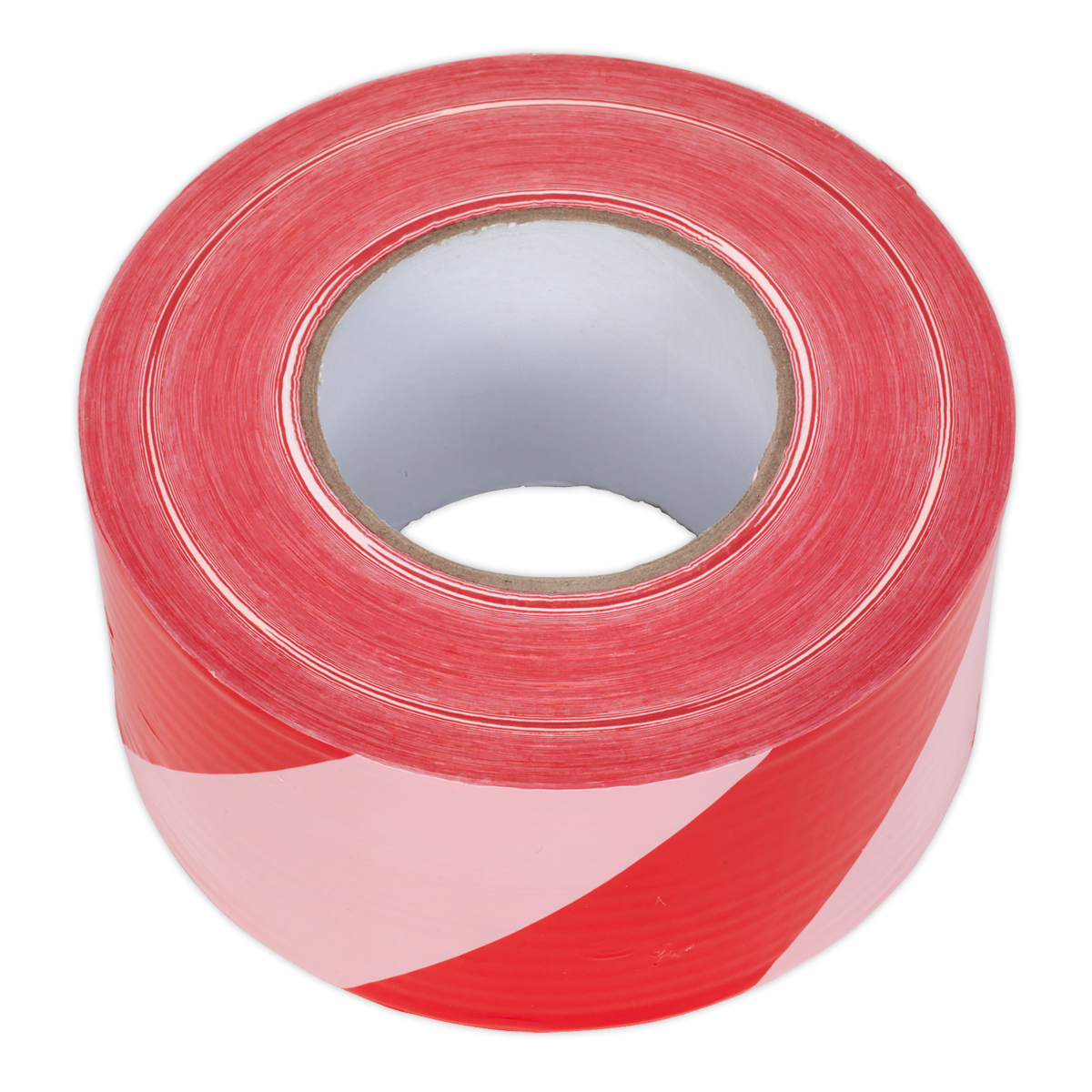 Non-Adhesive Hazard Warning Barrier Tape 80mm x 100m - Red/White