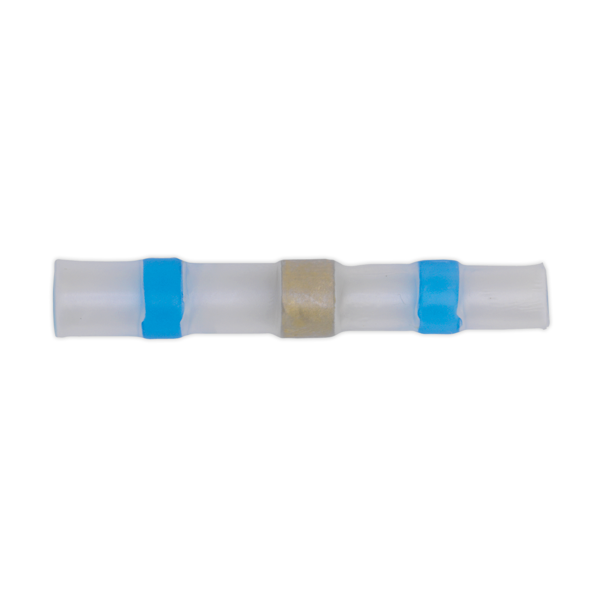 Heat Shrink Butt Connector Solder Terminal 16-14 AWG, Blue - Pack of 25