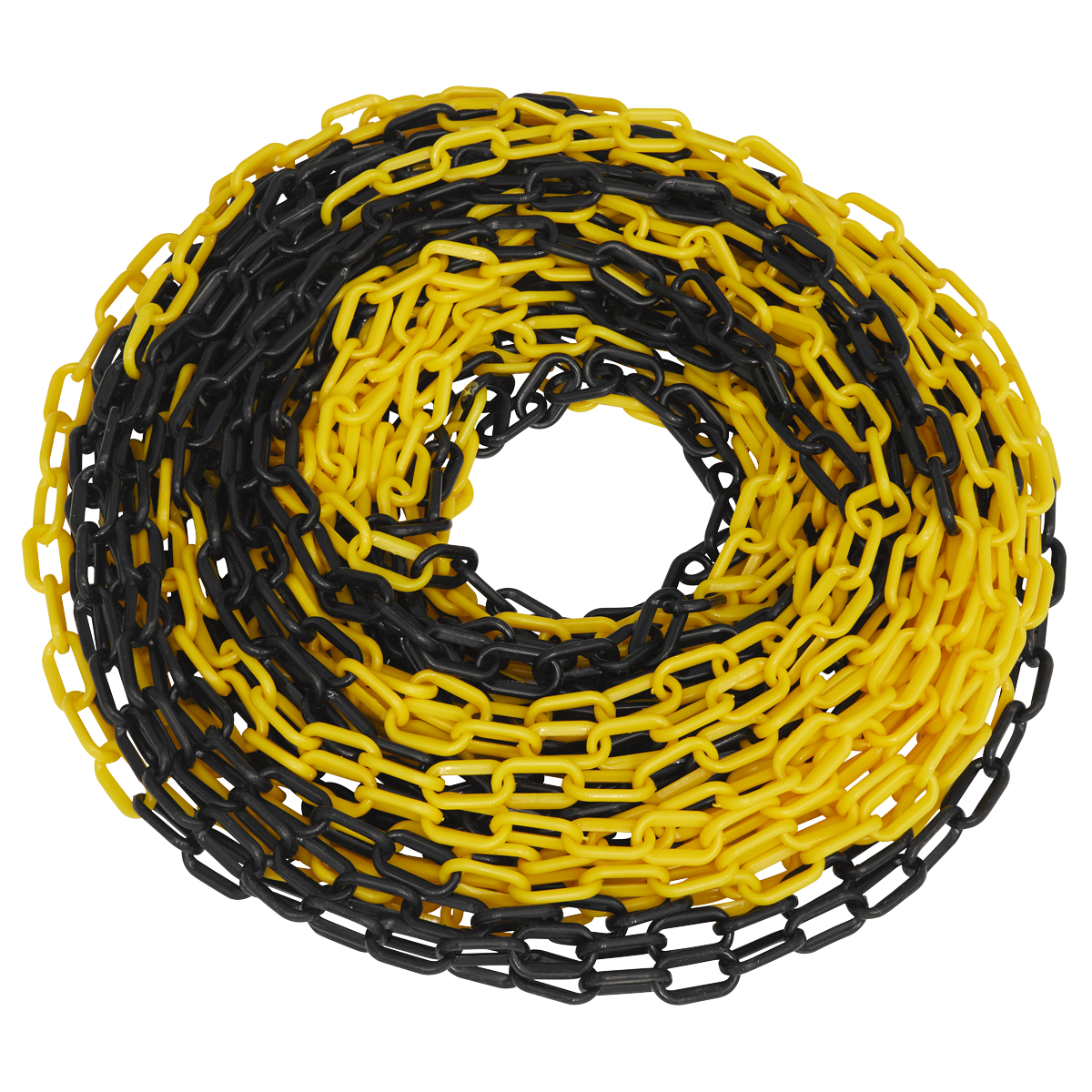 Plastic Chain 25m x 6mm - Black/Yellow
