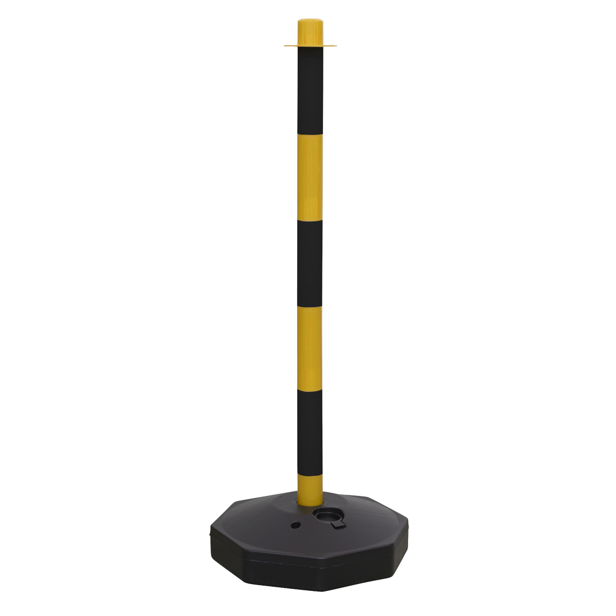 Post with Base - Black/Yellow
