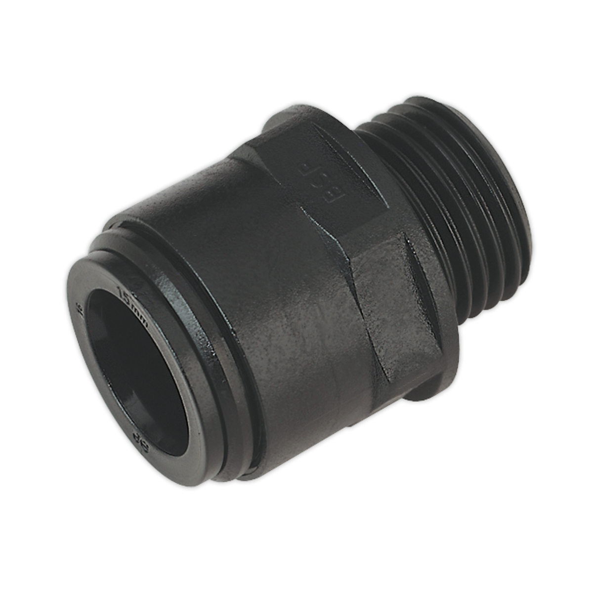 Speedfit® Straight Adaptor 15mm x 1/2"BSP - Pack of 2