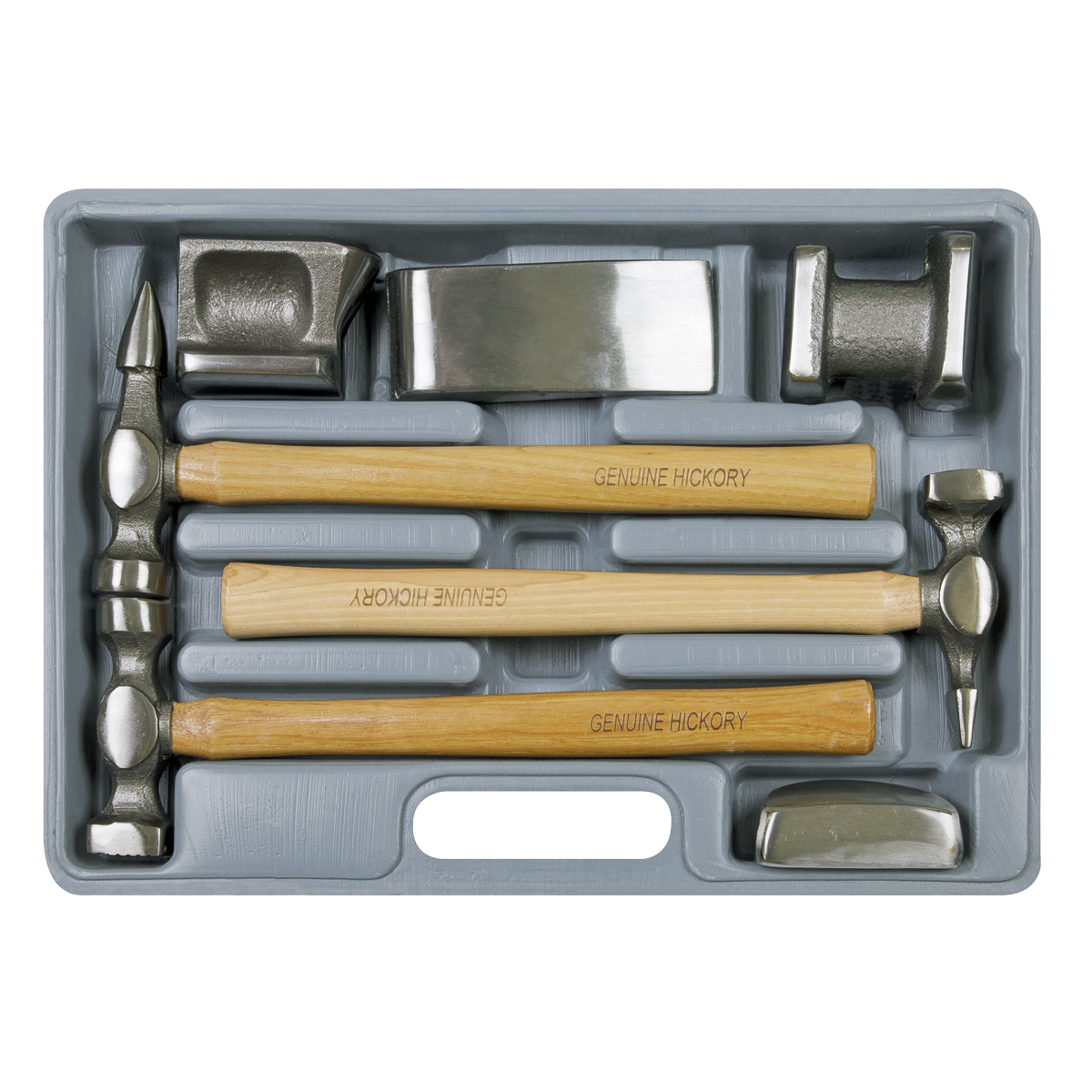 Drop-Forged Panel Beating Set with Hickory Shafts 7pc