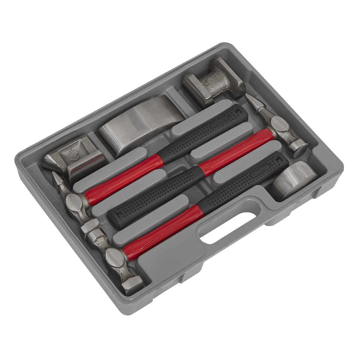 Drop-Forged Panel Beating Set with Fibreglass Shafts 7pc