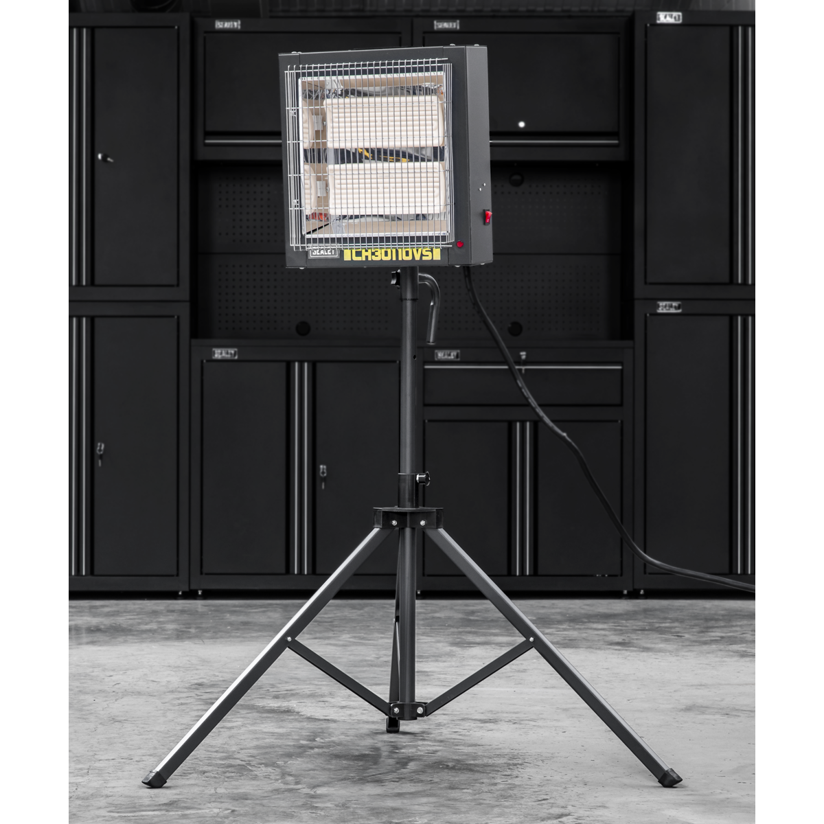 Ceramic Heater with Tripod Stand 1.2/2.4kW, 110V