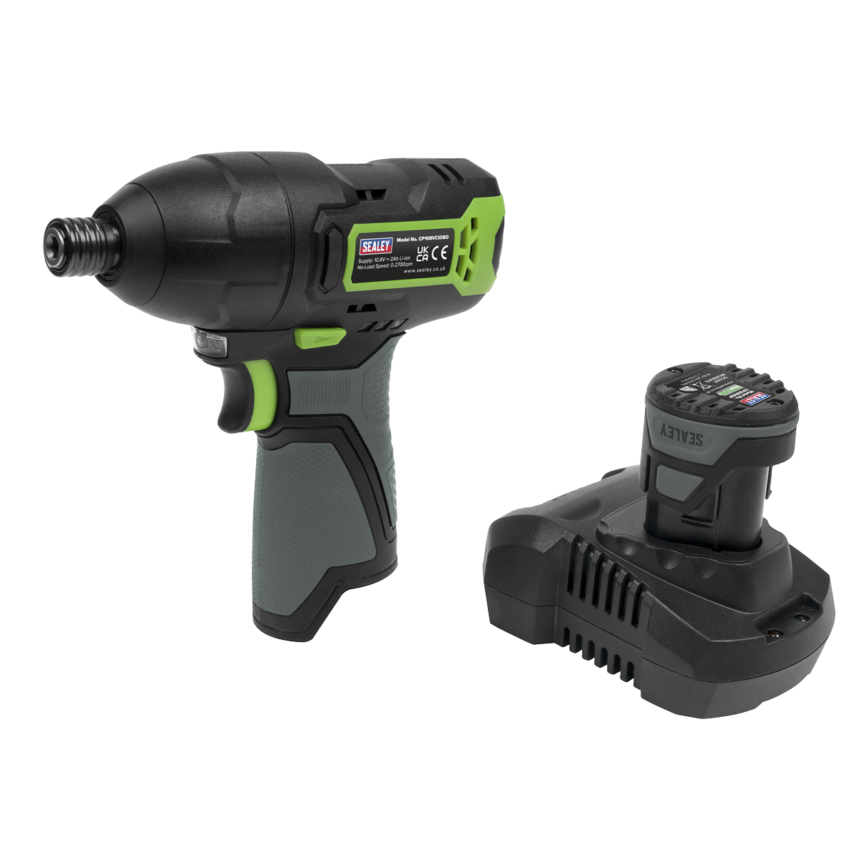 SV10.8 Series 1/4"Hex Drive Cordless Impact Driver Kit 10.8V 2Ah