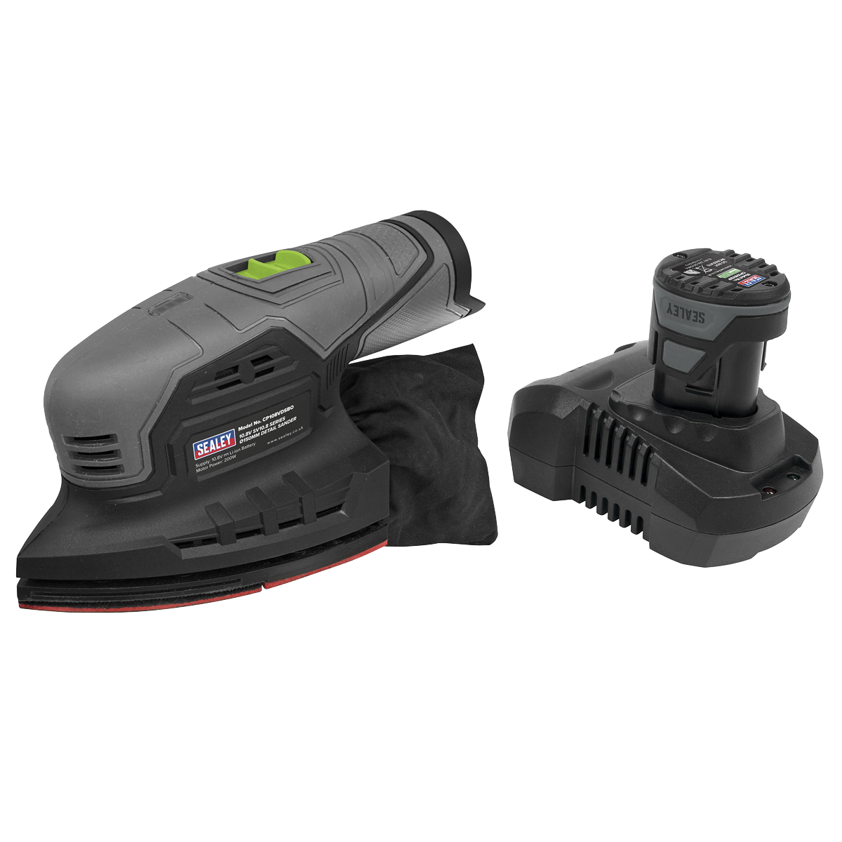 SV10.8 Series 150mm Cordless Detail Sander Kit 10.8V 2Ah