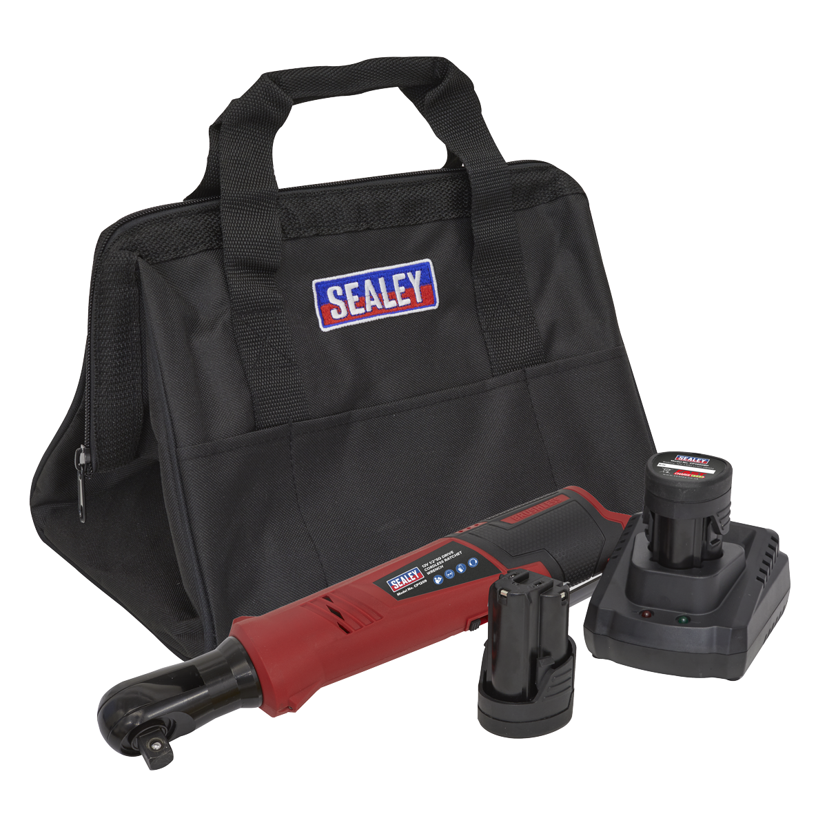 SV12 Series 1/2"Sq Drive Cordless Ratchet Wrench Kit 12V - 2 Batteries