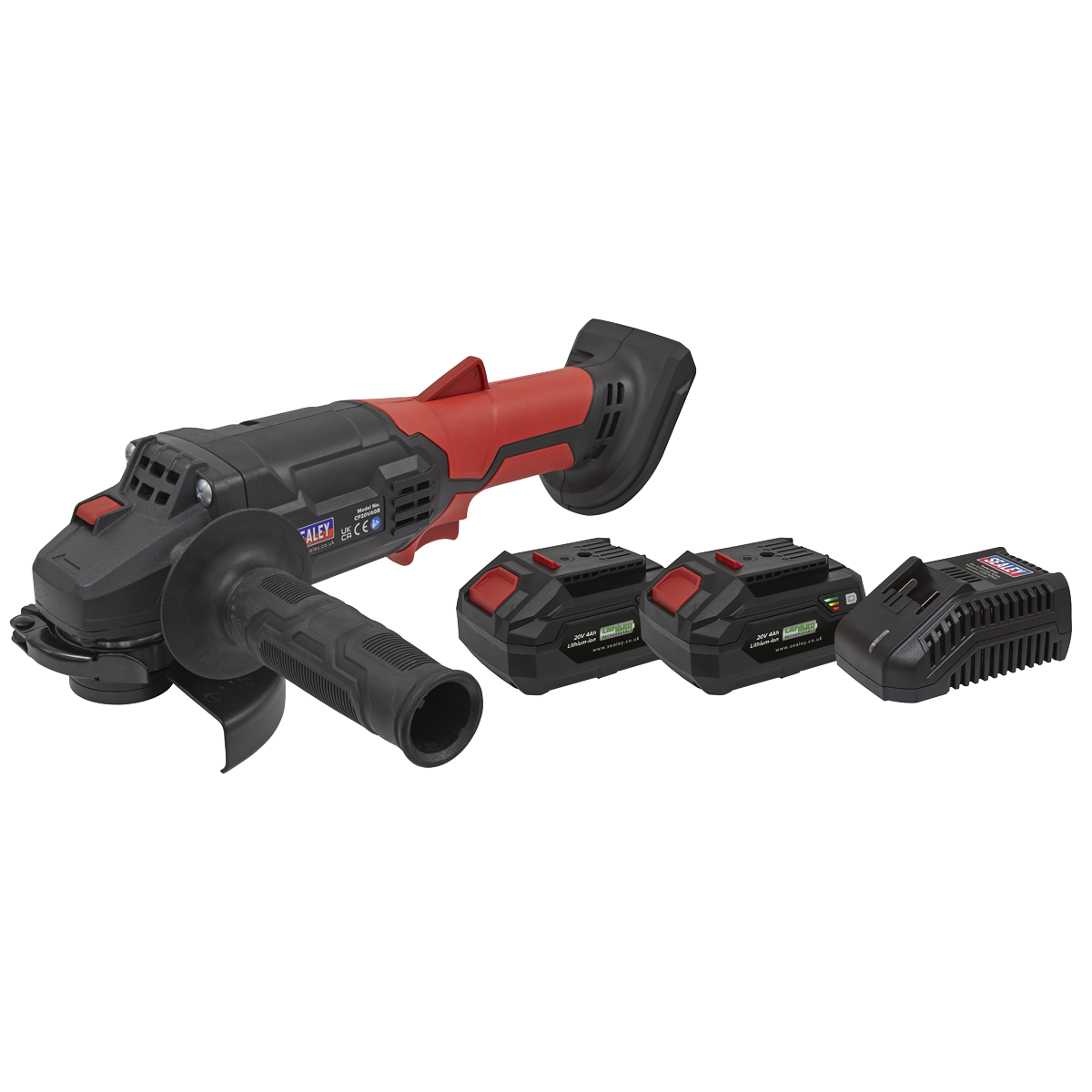 SV20 Series 115mm Cordless Angle Grinder Kit 20V 4Ah - 2 Batteries