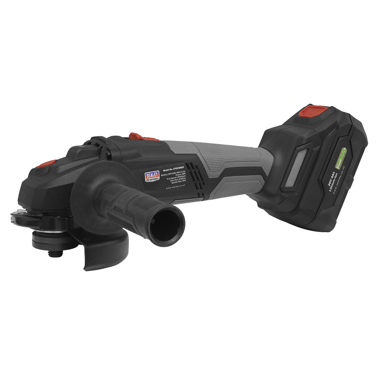 Premier SV20 Series 115mm Brushless Cordless Angle Grinder 20V - Body Only