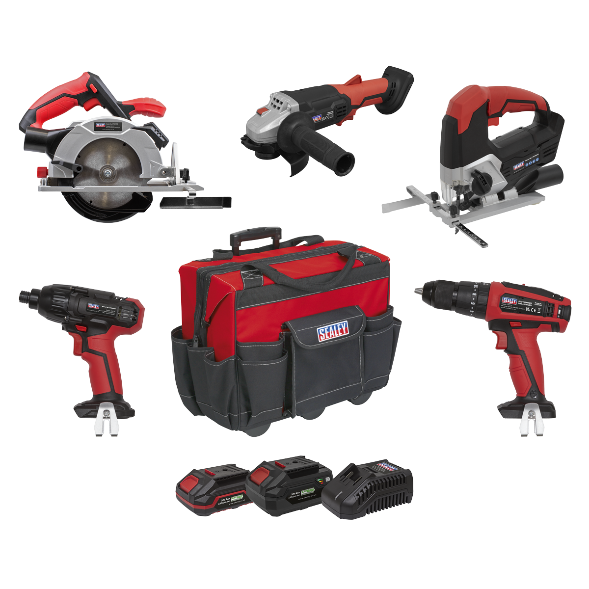 5 x SV20 Series Cordless 5 Tool Combo Kit 20V - 2 Batteries