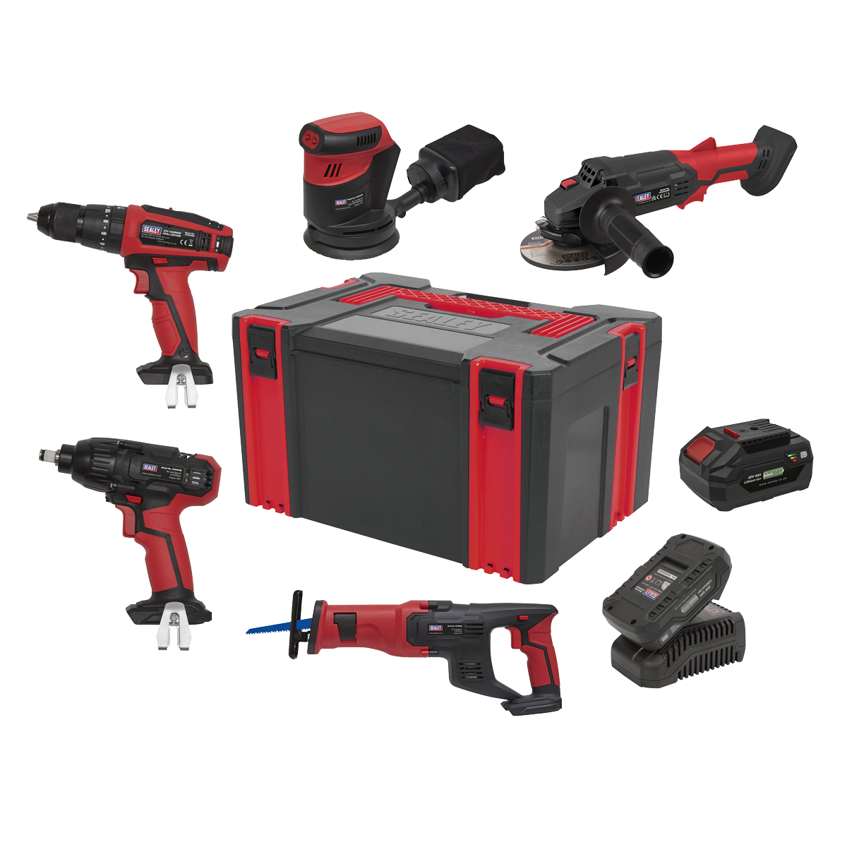 5 x SV20 Series Cordless Tool Combo Kit 20V - 2 Batteries