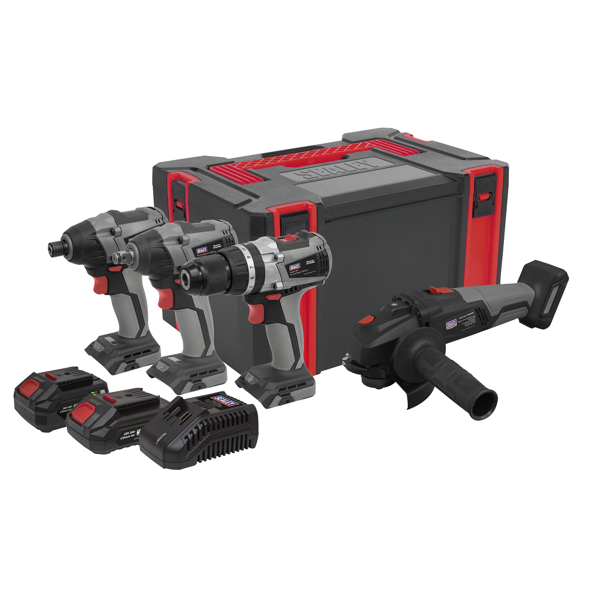 Premier 4 x SV20 Series Brushless Tool Combo Kit 20V - 2 Batteries