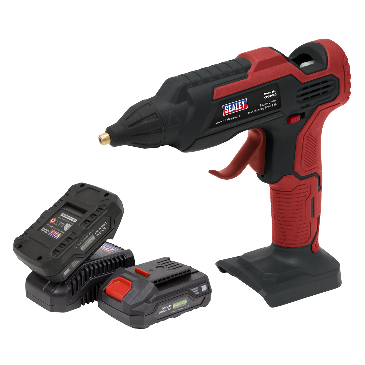 SV20 Series Cordless Glue Gun Kit 20V 2Ah - 2 Batteries