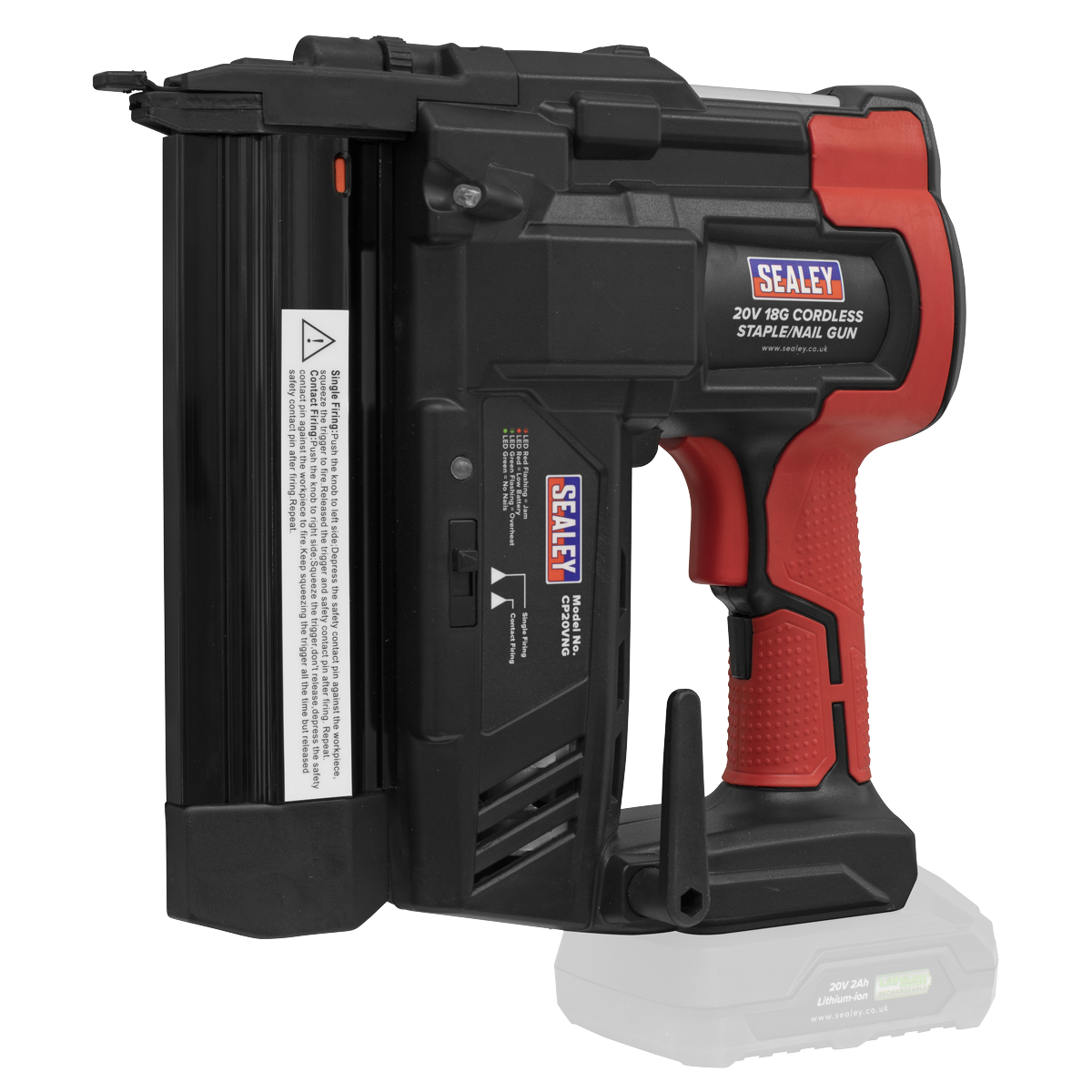 SV20 Series Cordless Nail/Staple Gun Kit 18G 20V - 2 Batteries