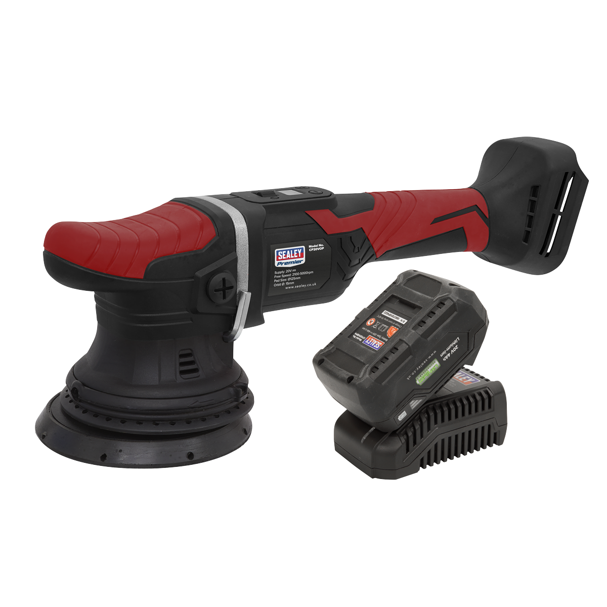 Premier SV20 Series 125mm Cordless Orbital Polisher Kit 20V 4Ah