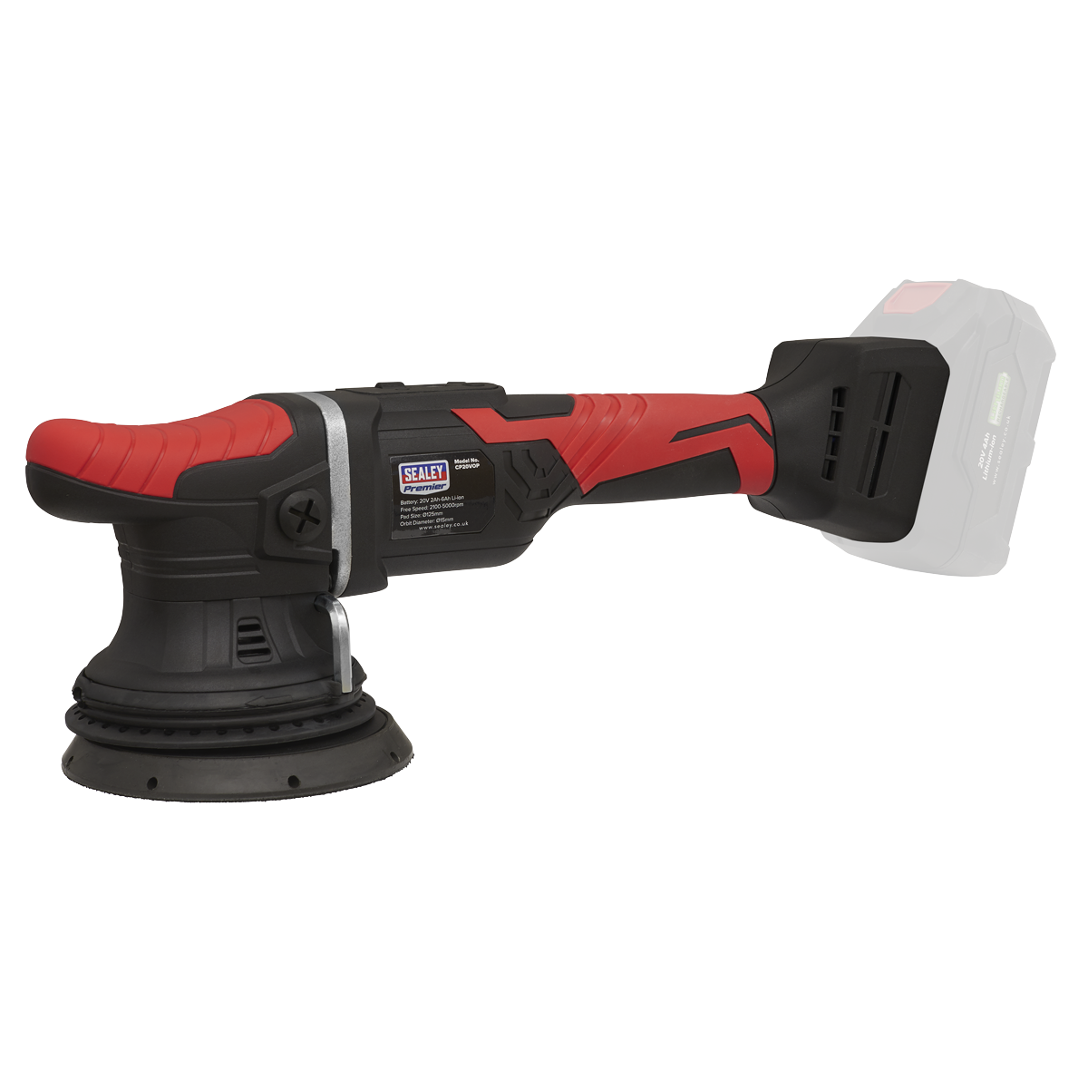 Premier SV20 Series 125mm Cordless Orbital Polisher Kit 20V 4Ah