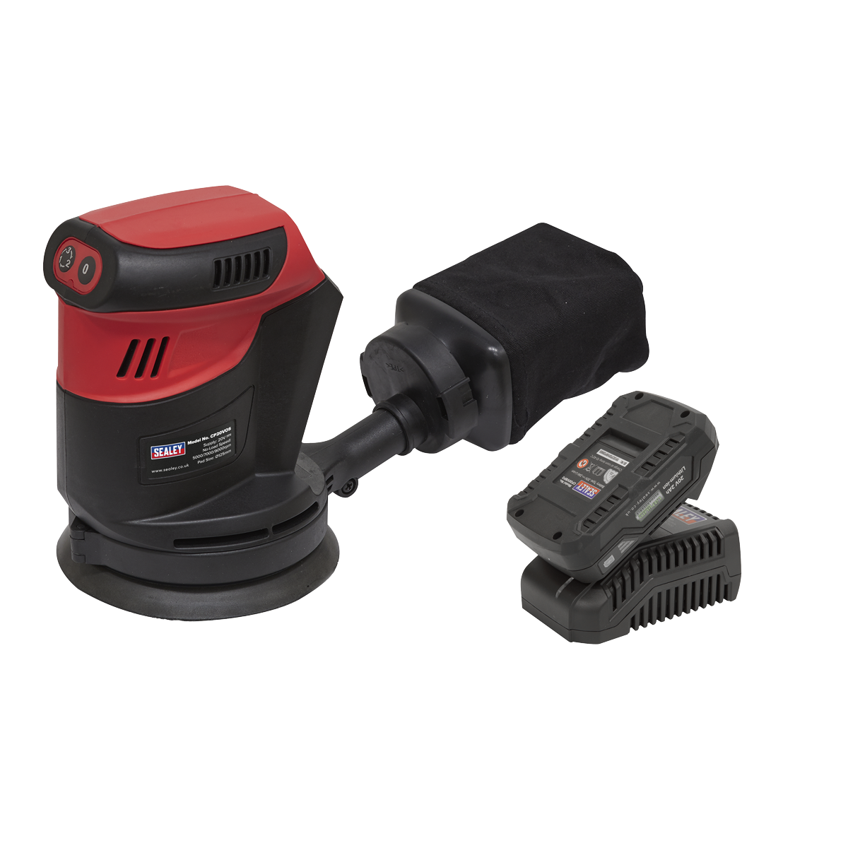 SV20 Series 125mm Cordless Orbital Palm Sander 20V 2Ah