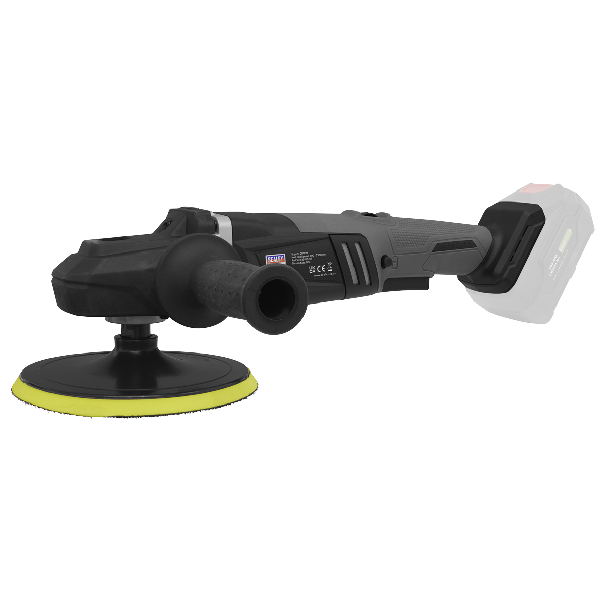 Premier SV20 Series 180mm Brushless Cordless Rotary Polisher 20V 4Ah