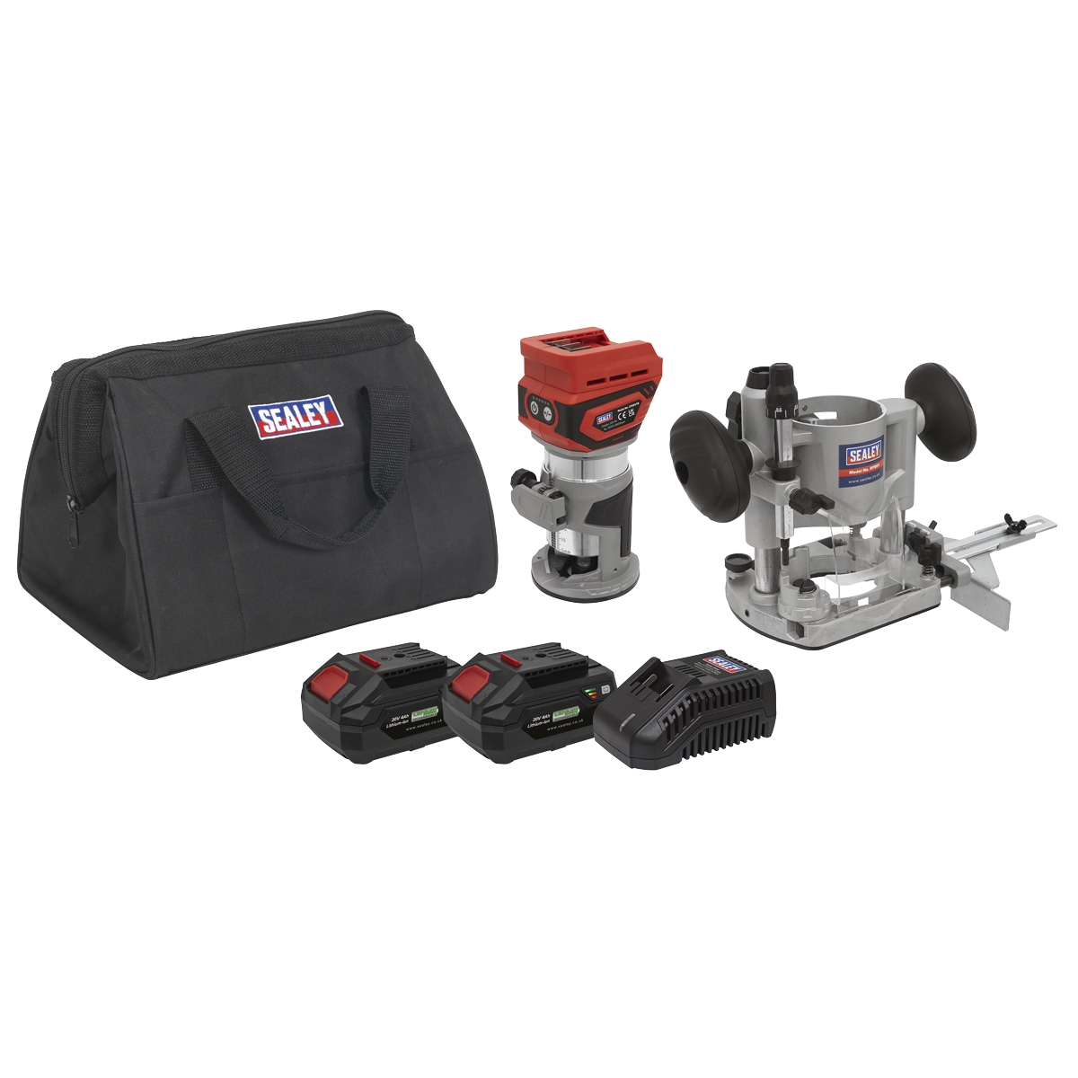 SV20 Series Cordless Trimming Router Kit 20V 4Ah - 2 Batteries