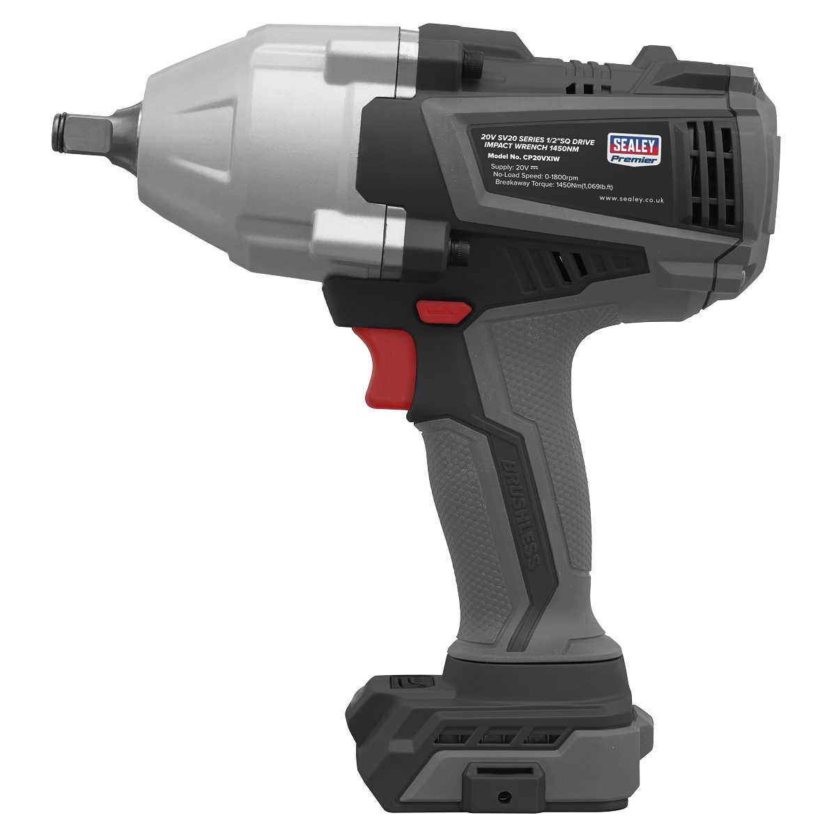 Premier SV20 Series 1/2"Sq Drive Brushless Cordless Impact Wrench 20V - Body Only