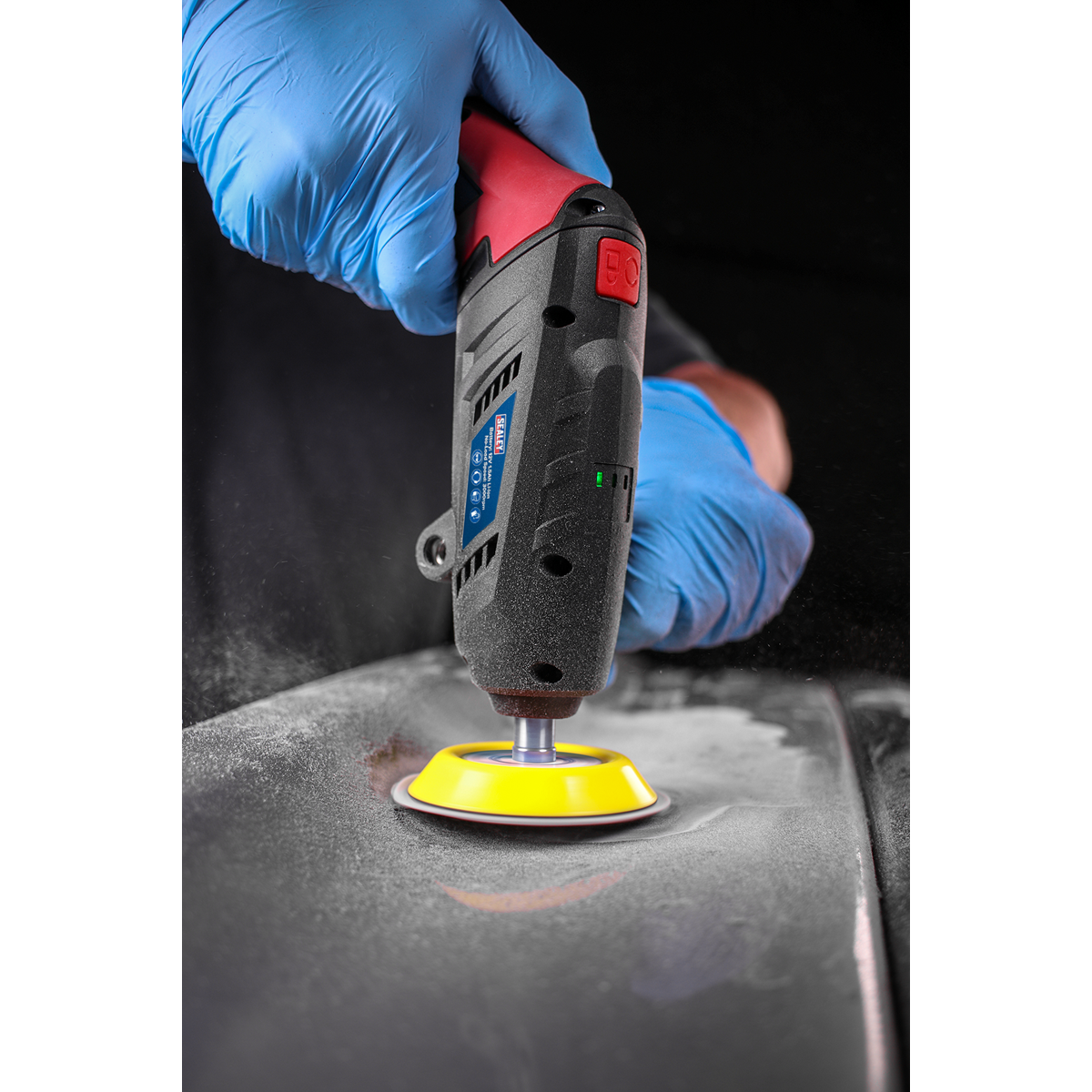 Cordless Mini Sander/Polisher Kit 75mm 12V