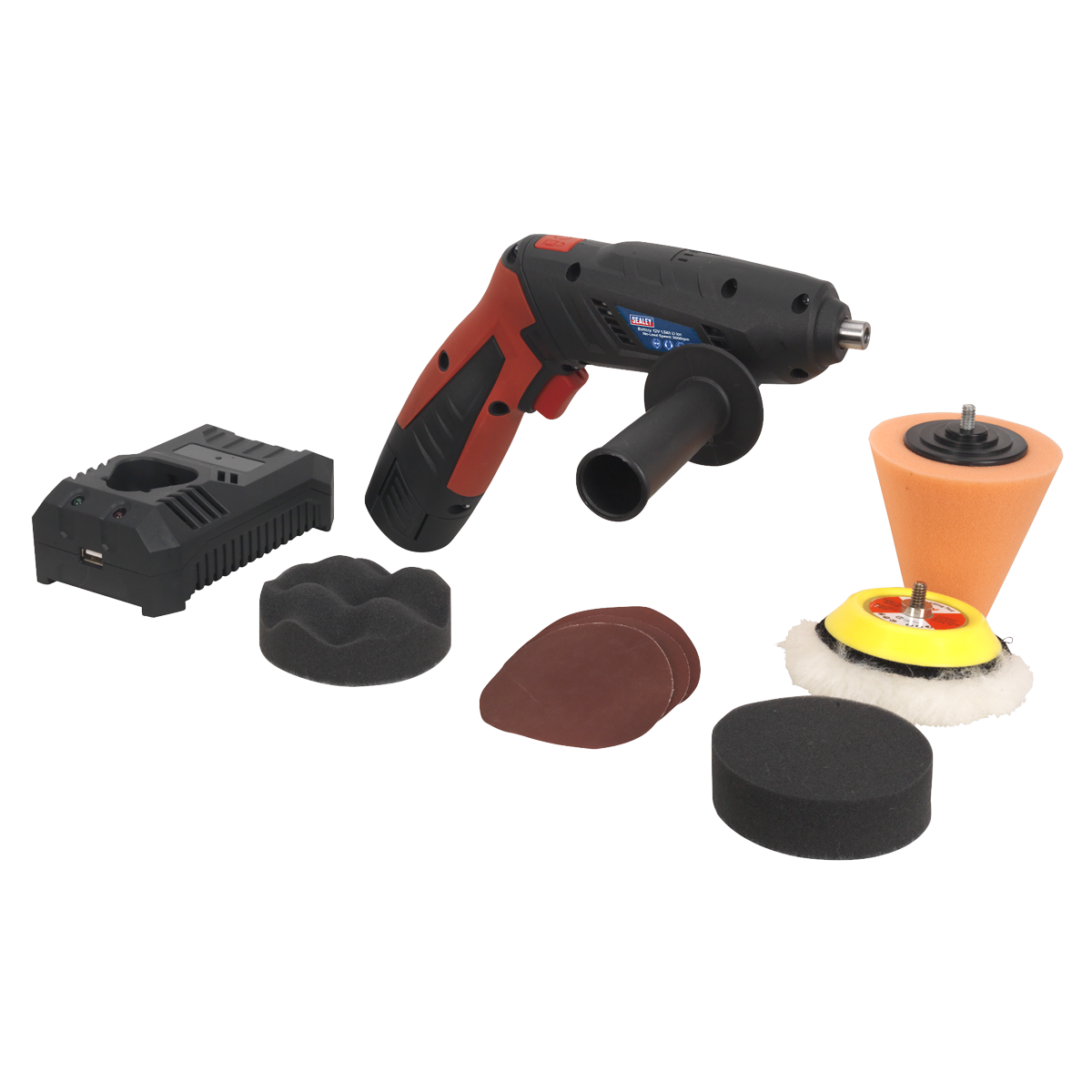 Cordless Mini Sander/Polisher Kit 75mm 12V