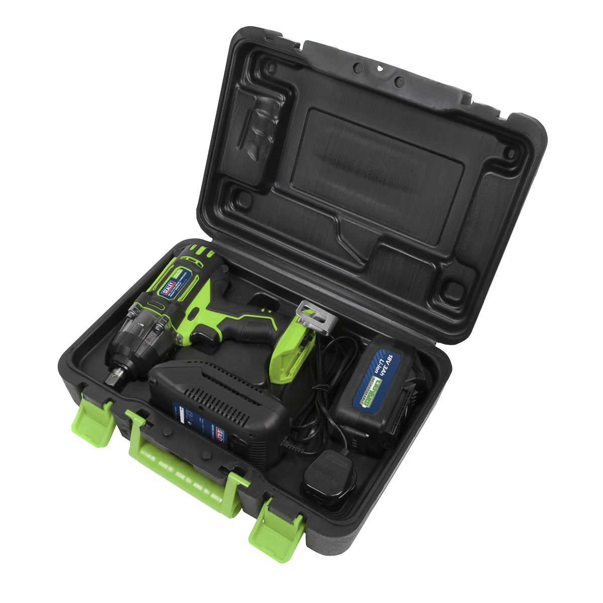 1/2"Sq Drive Hi-Vis Cordless Impact Wrench 18V 3Ah