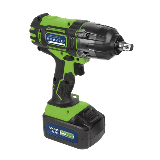 1/2"Sq Drive Hi-Vis Cordless Impact Wrench 18V 3Ah