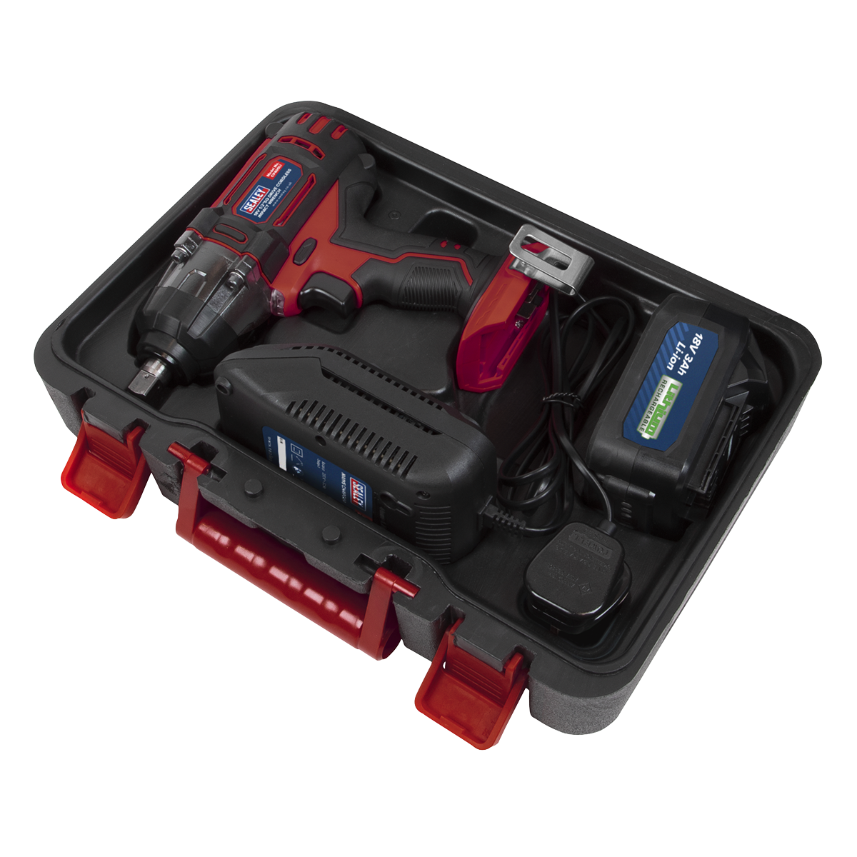 1/2"Sq Drive Cordless Impact Wrench 18V 3Ah