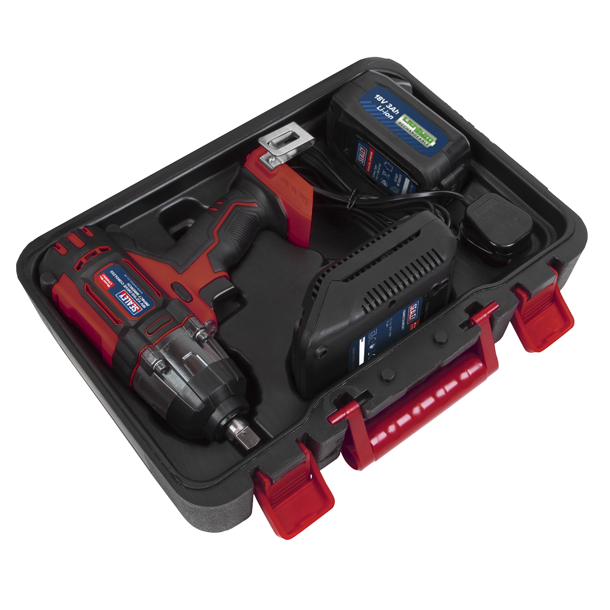 1/2"Sq Drive Cordless Impact Wrench 18V 3Ah