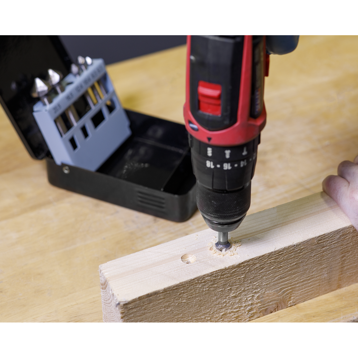 90° Countersink Bit Set 3 x V Flutes 6pc