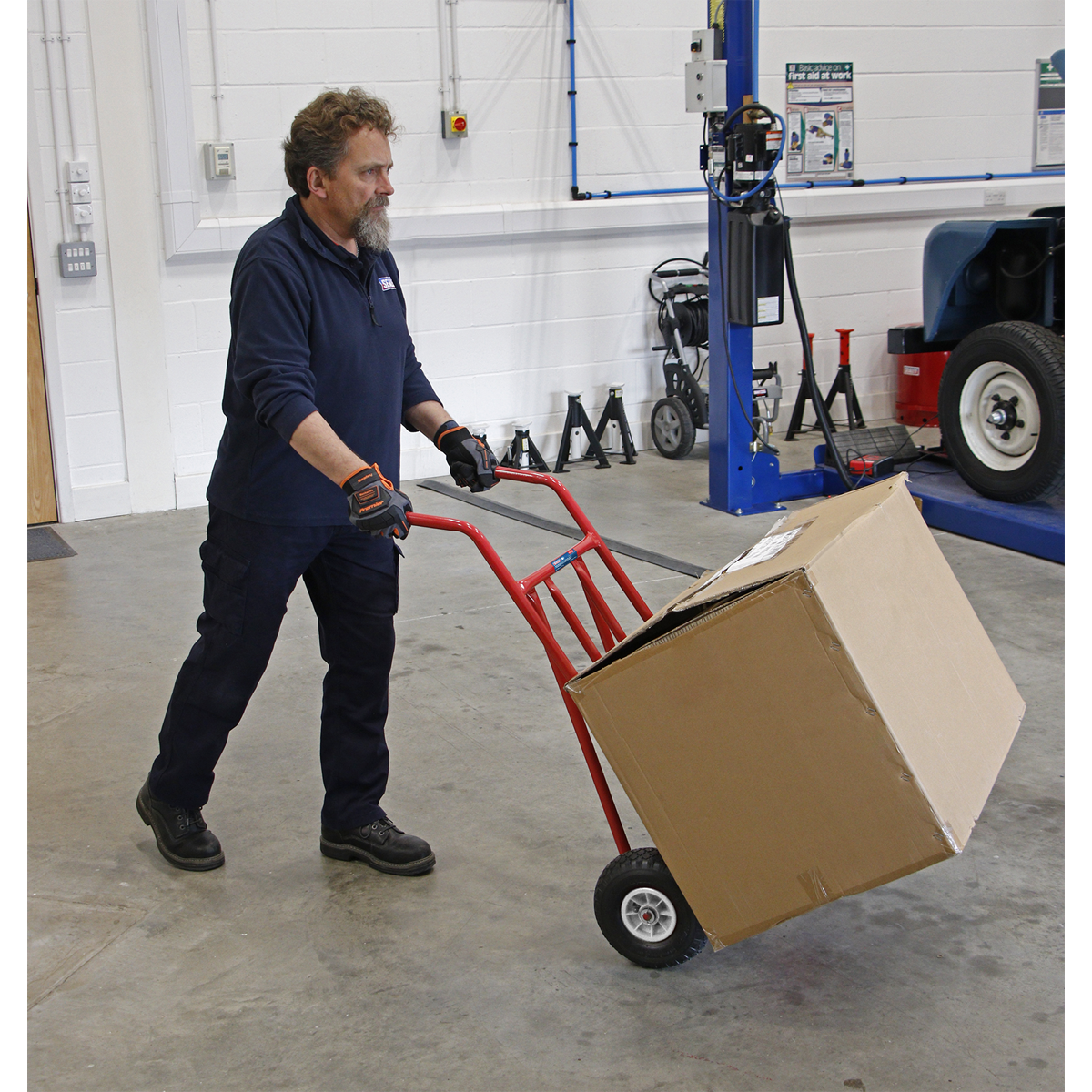 Folding Sack Truck with Pneumatic Tyres