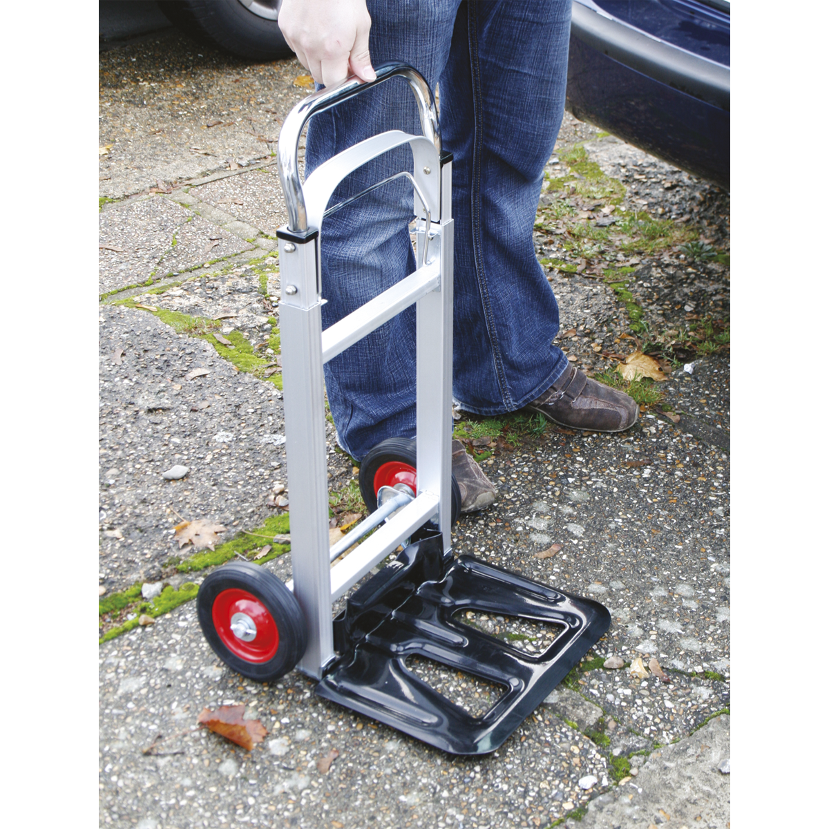 Folding Sack Truck Aluminium 90kg Capacity