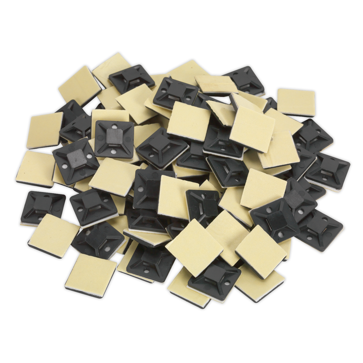 Self-Adhesive Cable Tie Mount - Pack of 100