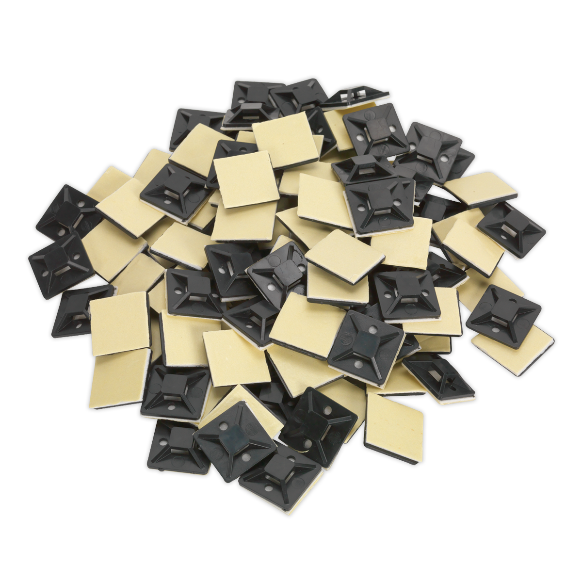 Self-Adhesive Cable Tie Mount - Pack of 100