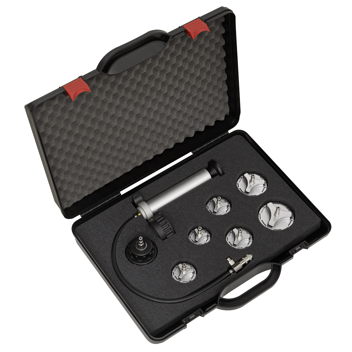 Commercial Cooling System Pressure Test Kit 7pc
