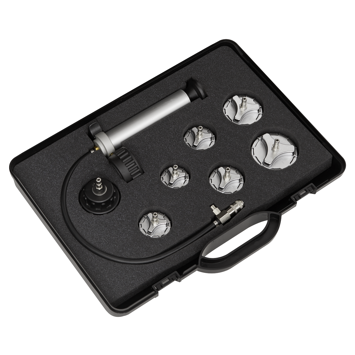 Commercial Cooling System Pressure Test Kit 7pc