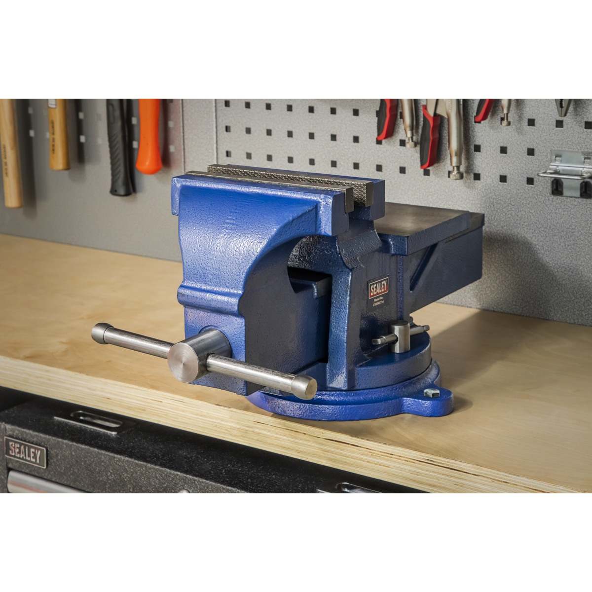 Professional Heavy-Duty Fixed Base Vice 200mm