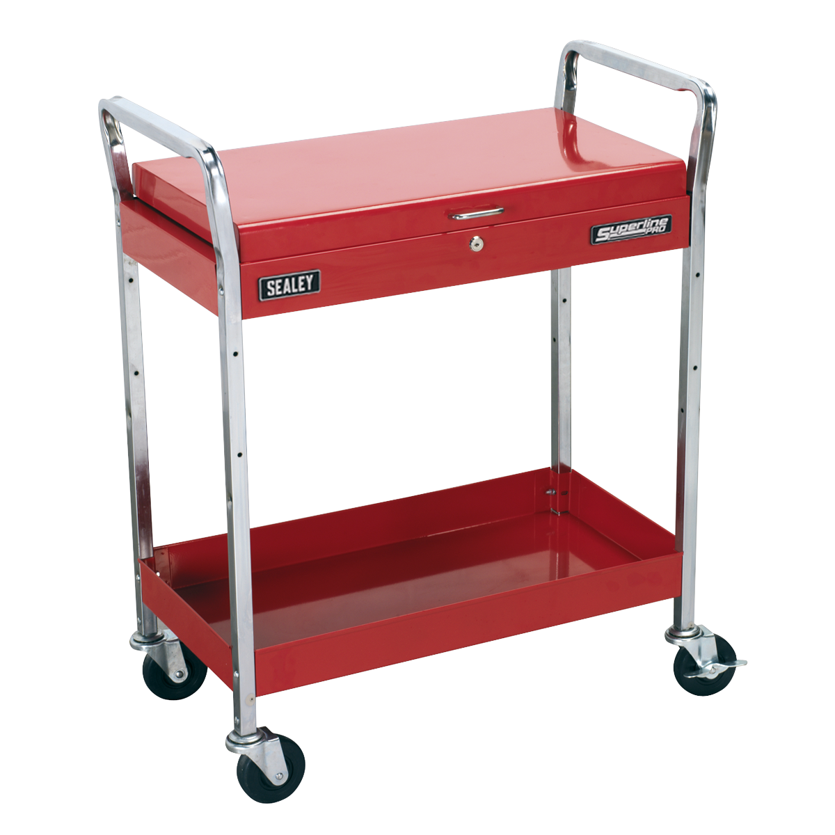 Superline PRO® Heavy-Duty Trolley with Lockable Top 2-Level