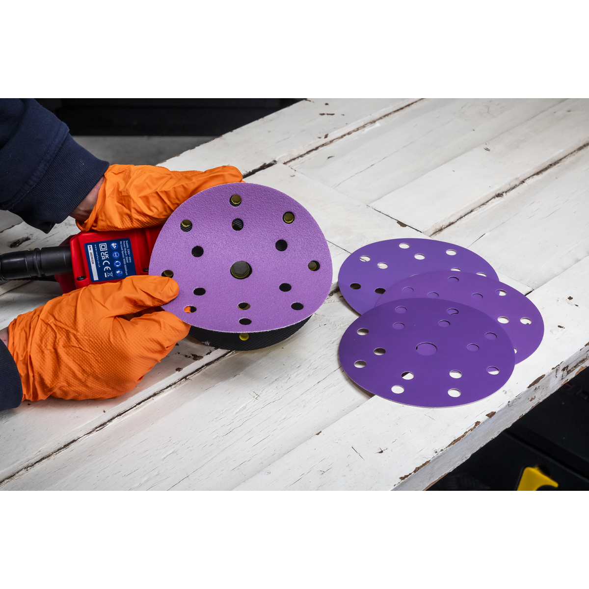 150mm Variable Speed Electric Palm Sander 350W