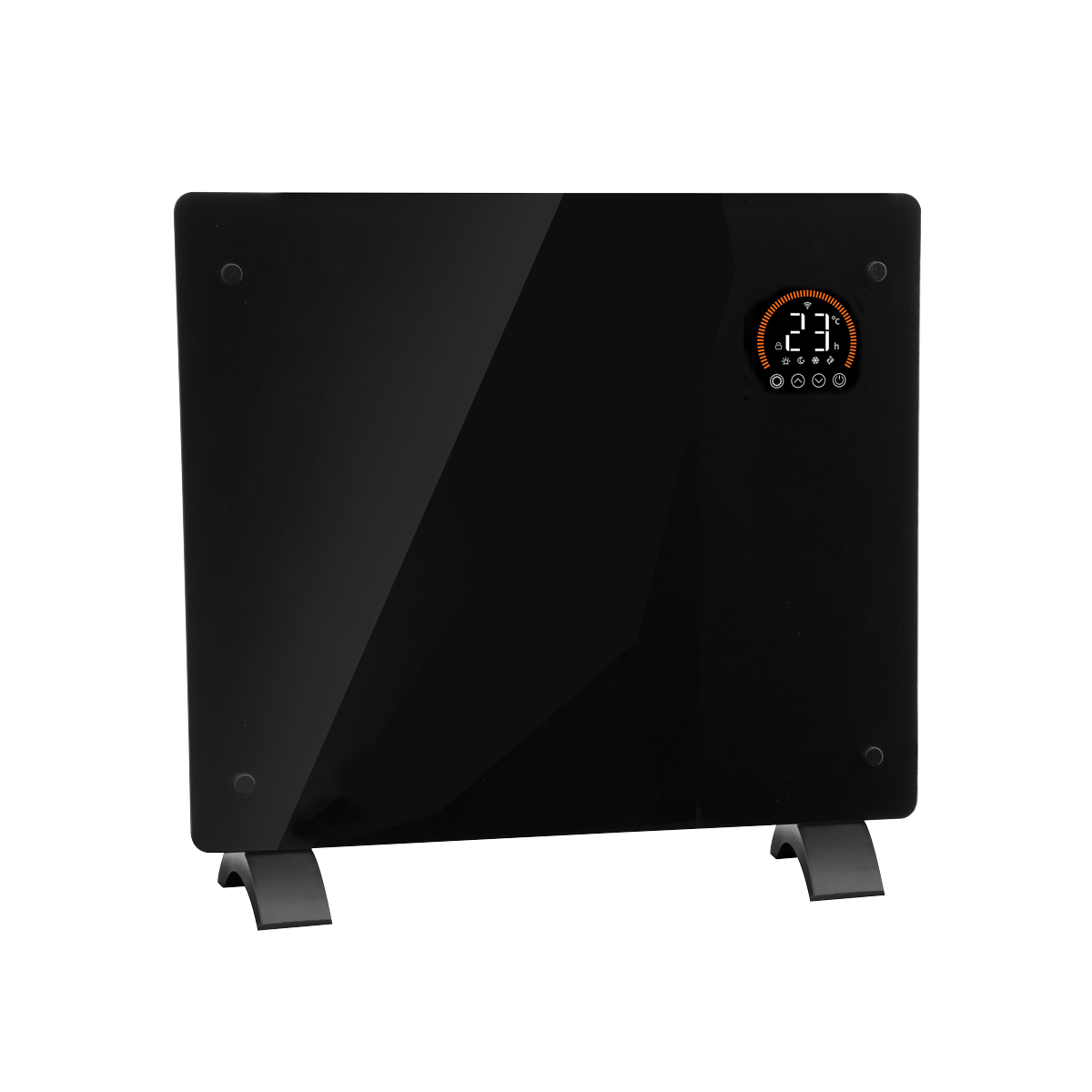 Baridi, Electric Glass Panel Heater, 1000W, Wi-Fi Enabled, Black - DH135