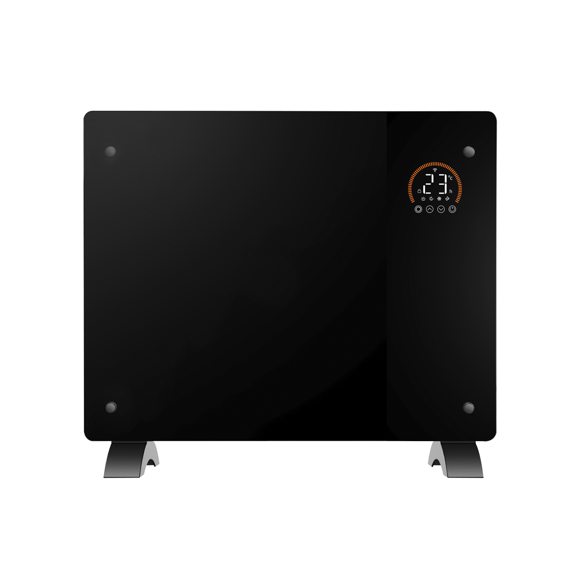 Baridi, Electric Glass Panel Heater, 1000W, Wi-Fi Enabled, Black - DH135