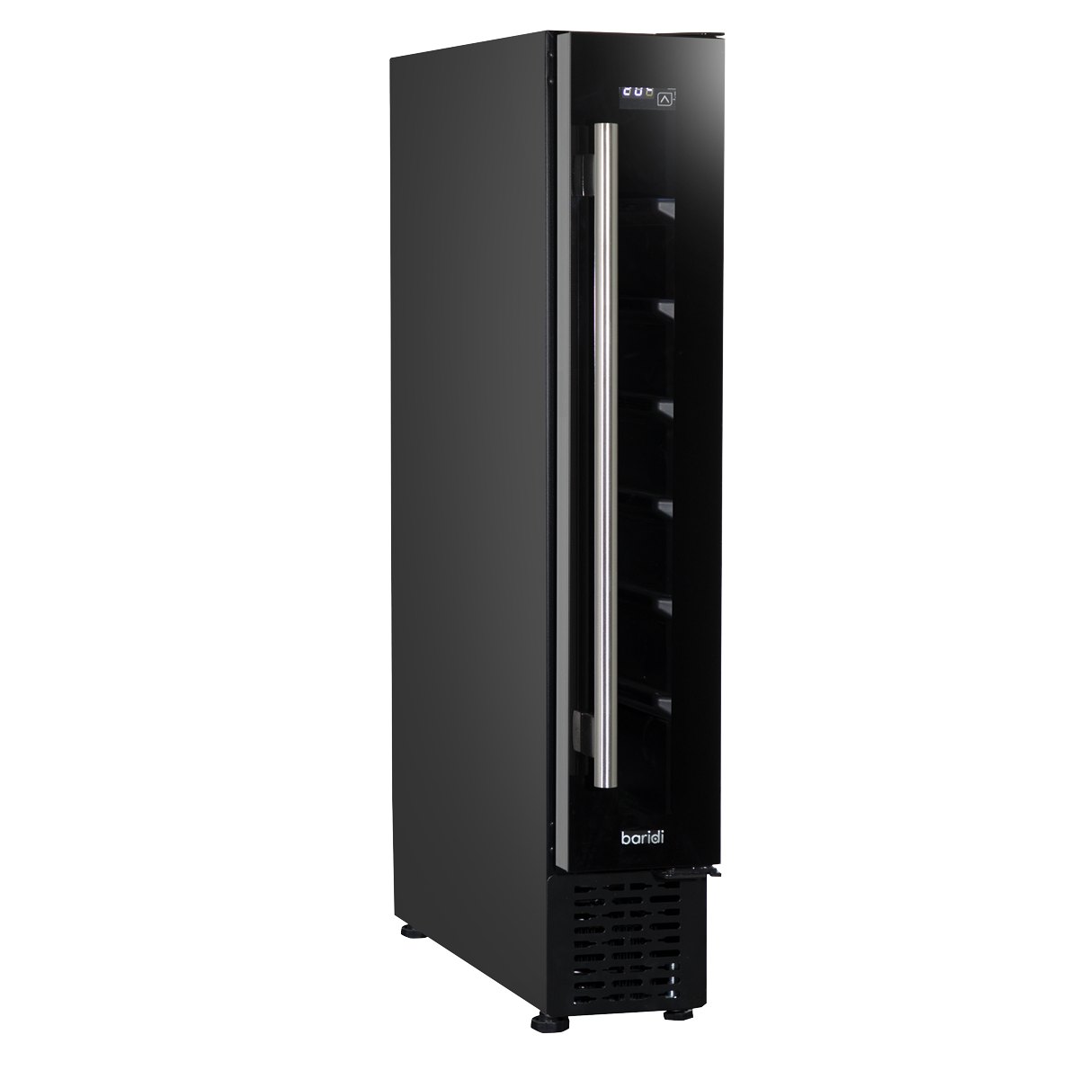Baridi Extra-Slim 7 Bottle Wine Fridge & Cooler 15cm - Black