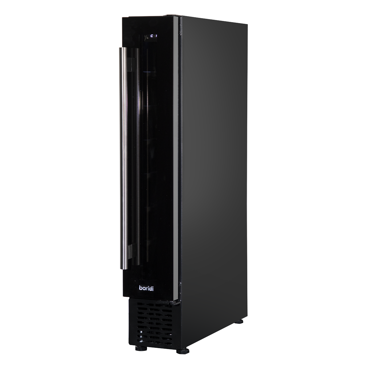 Baridi Extra-Slim 7 Bottle Wine Fridge & Cooler 15cm - Black