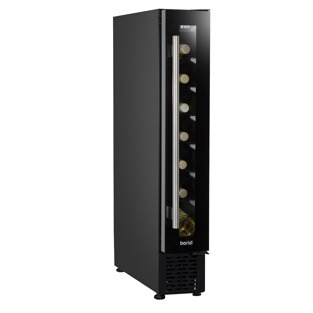 Baridi Extra-Slim 7 Bottle Wine Fridge & Cooler 15cm - Black