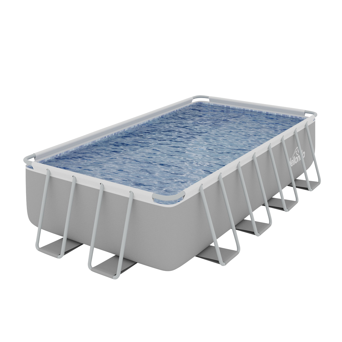 Dellonda Deluxe Steel Frame Swimming Pool with Filter Pump