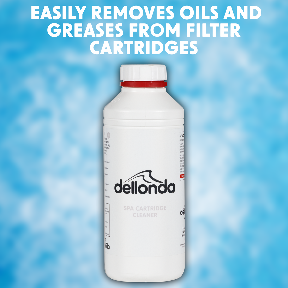 Dellonda Universal Filter Cartridge Cleaner for Hot Tubs/Spas & Swimming Pools 1L
