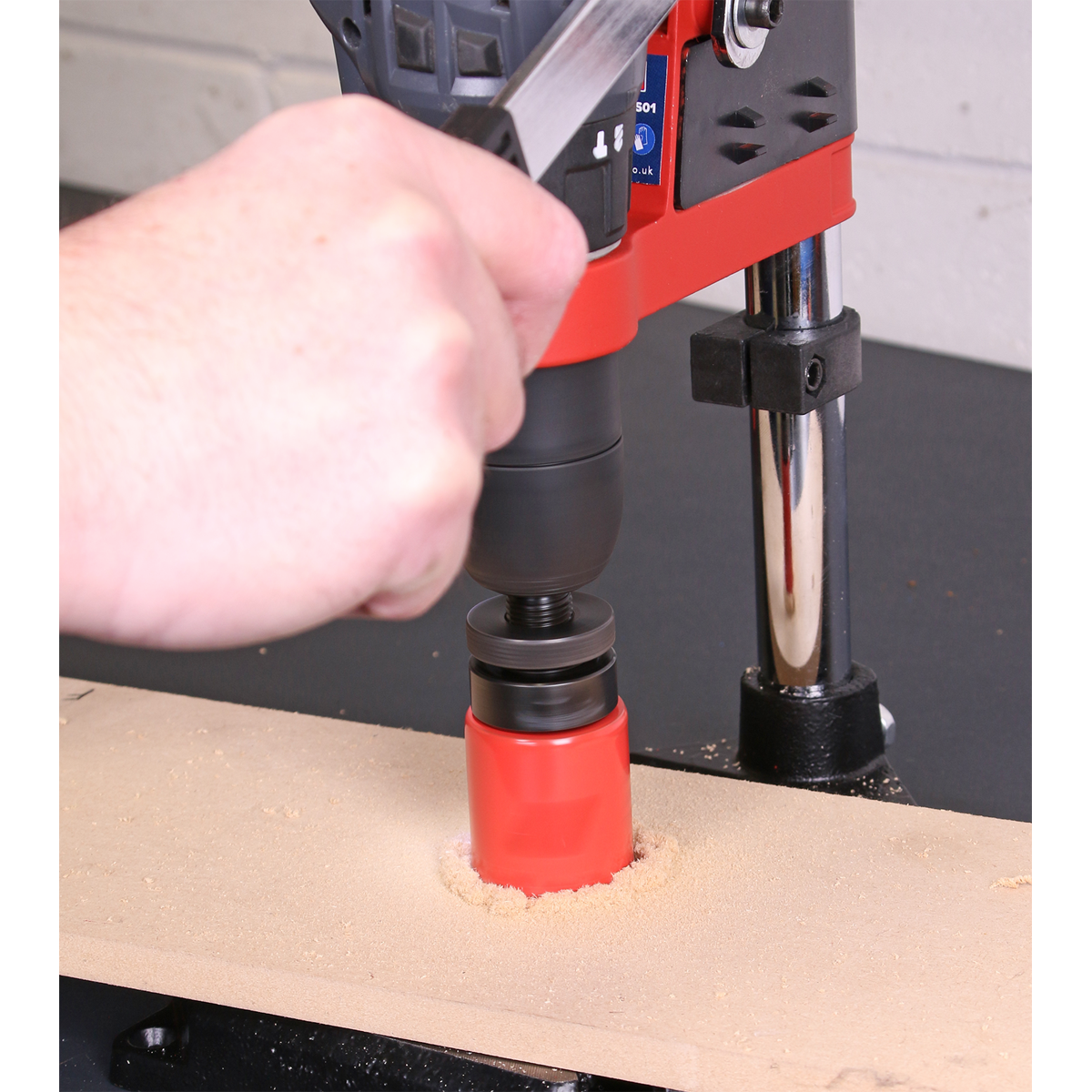 Drill Stand with Cast Iron Base 500mm & Vice 65mm